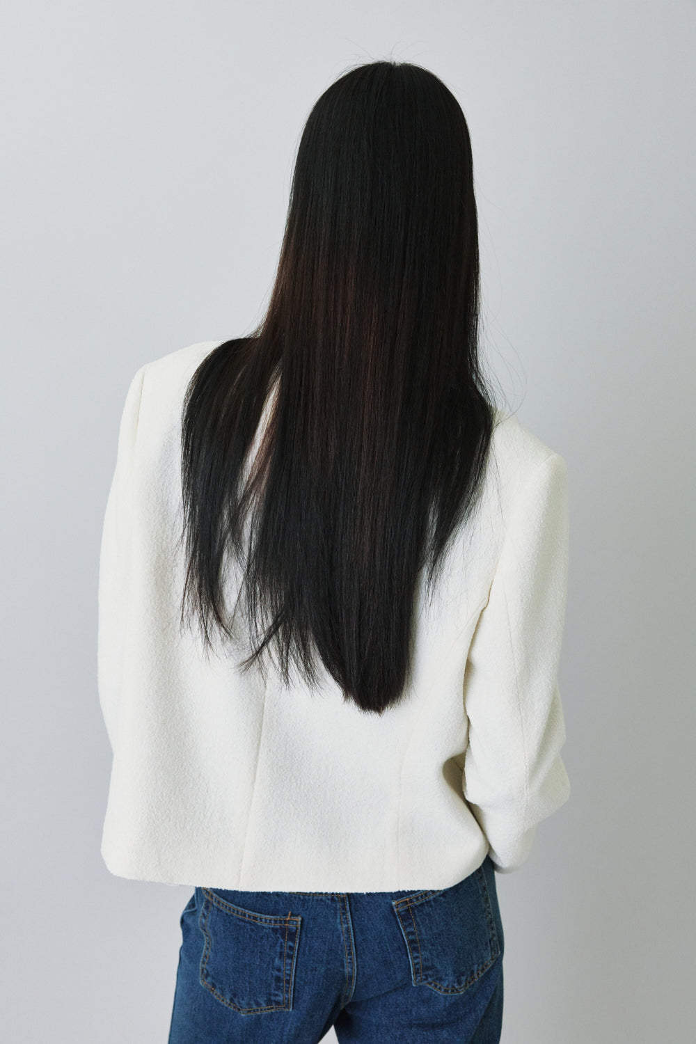 Contrast Trim Tweed Jacket