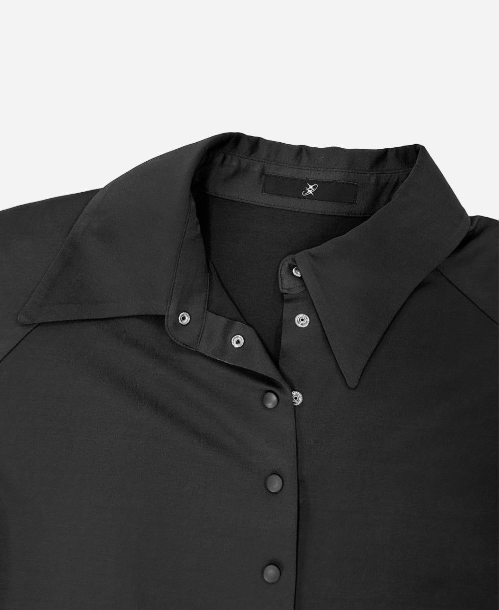 Laurent padded button shirt