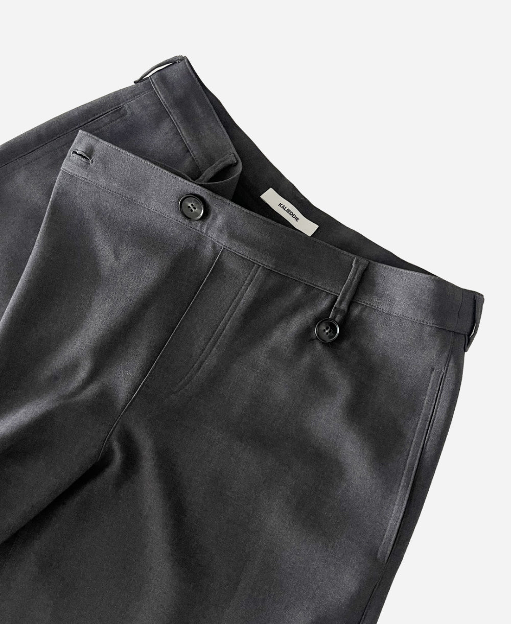 Unbalanced wrap trouser