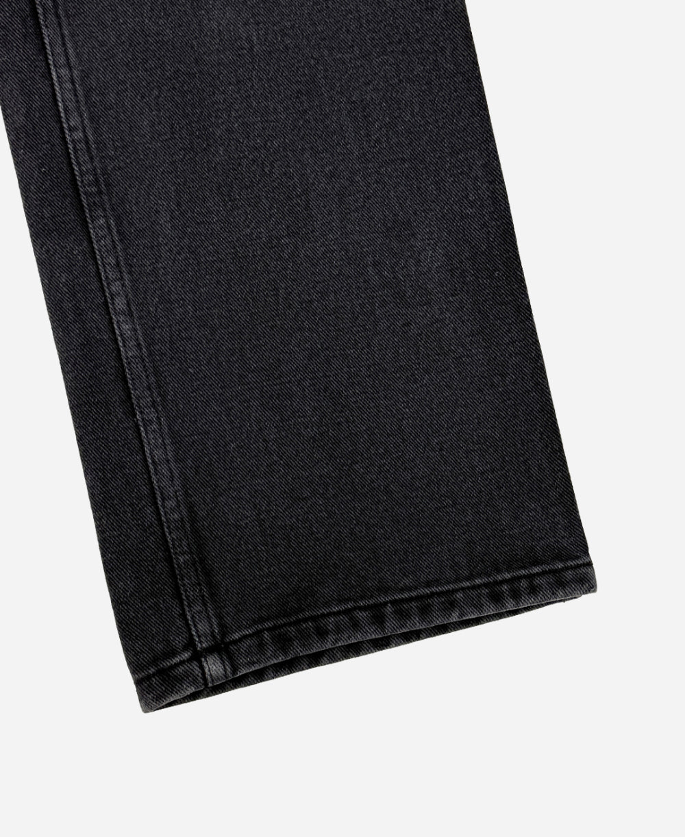 Two-tone denim pants