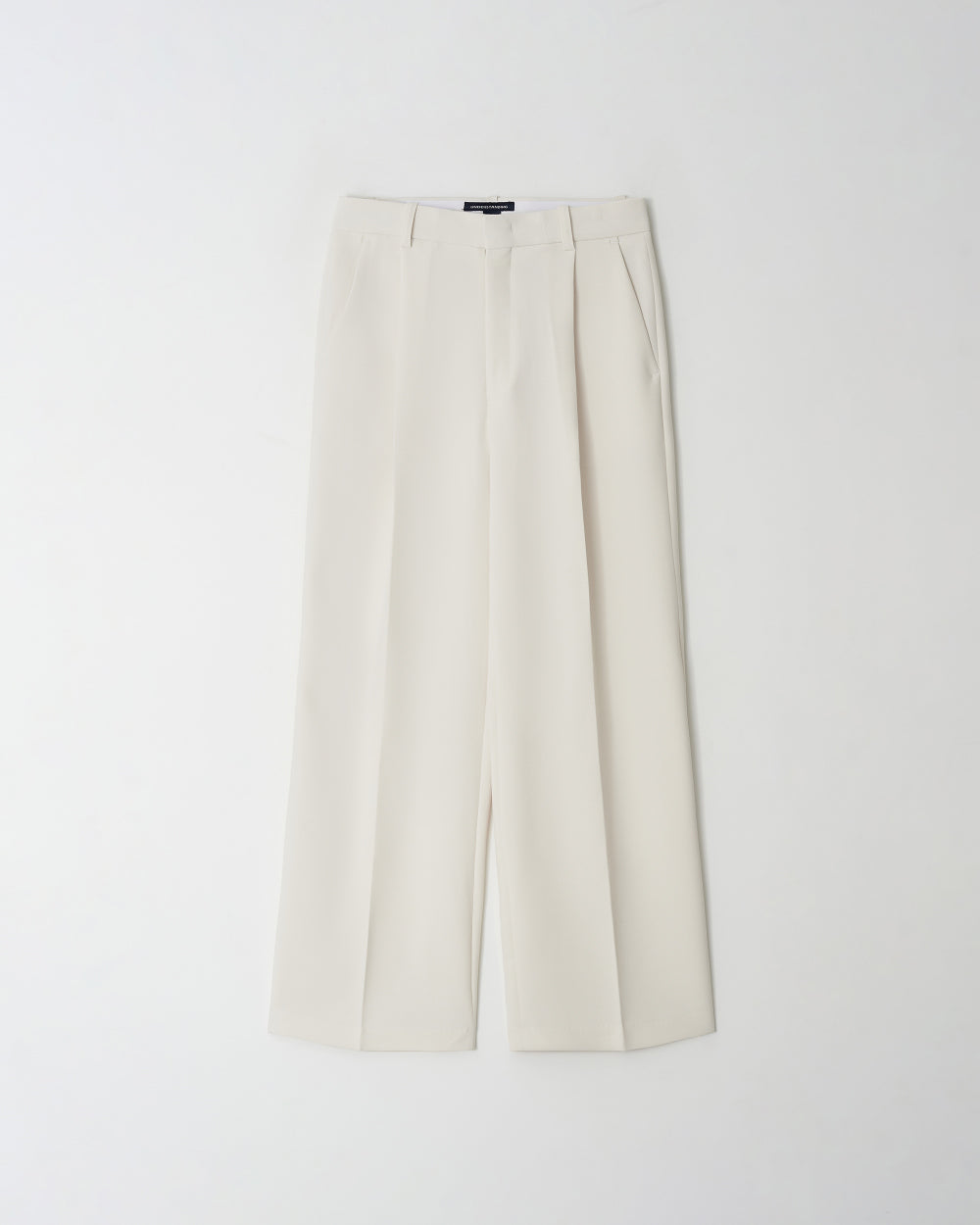 25 Edition spring one tuck pants ivory