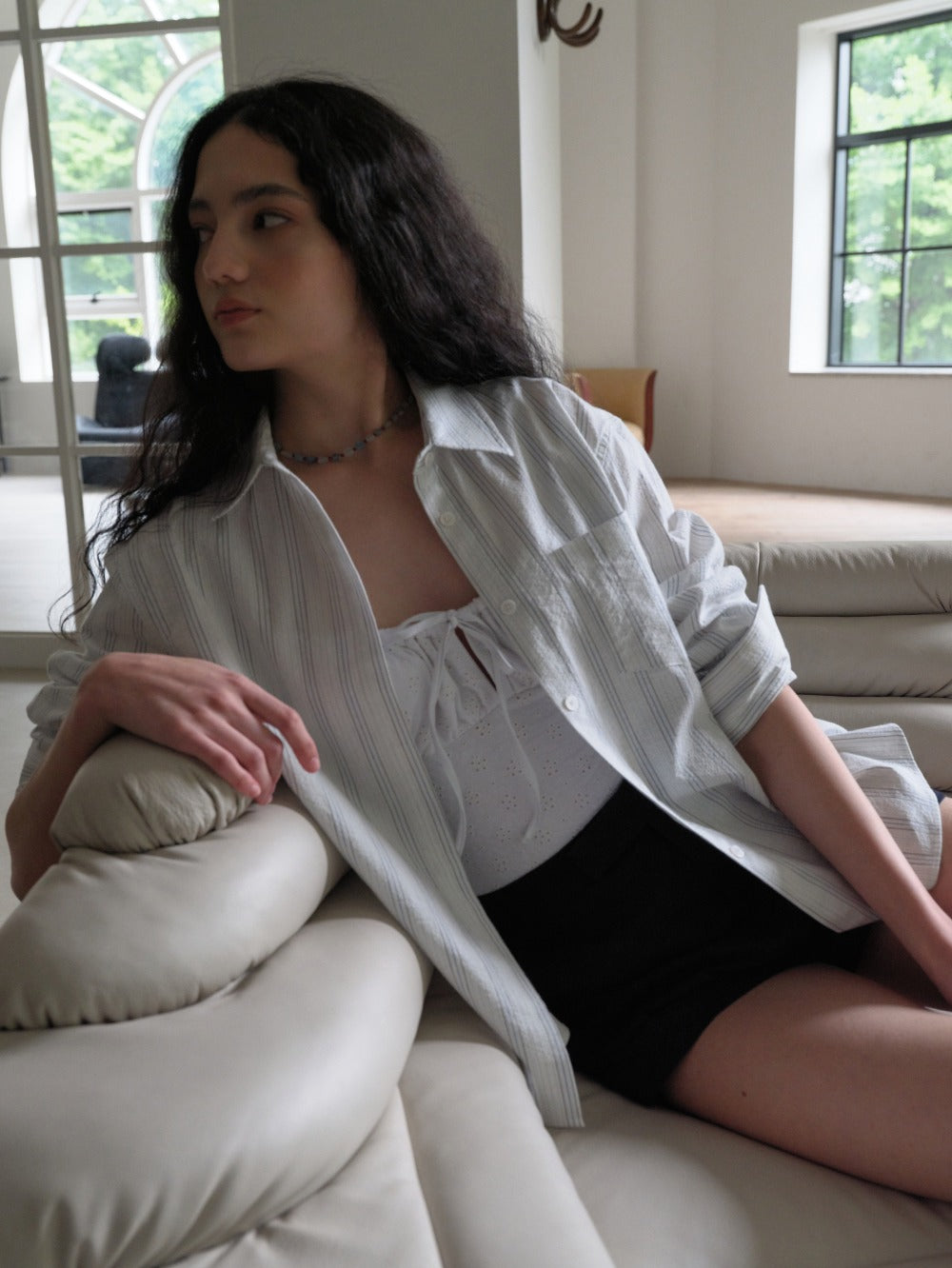 Essential Cotton Stripe Shirt