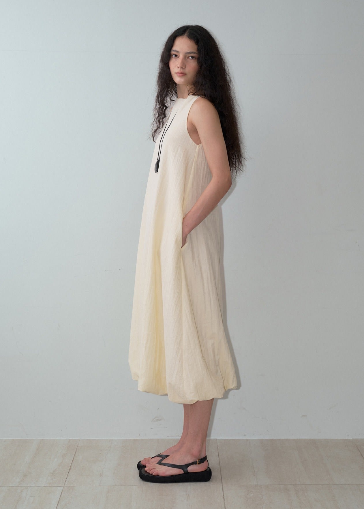 Bamboo Blend Cocoon Dress Butter