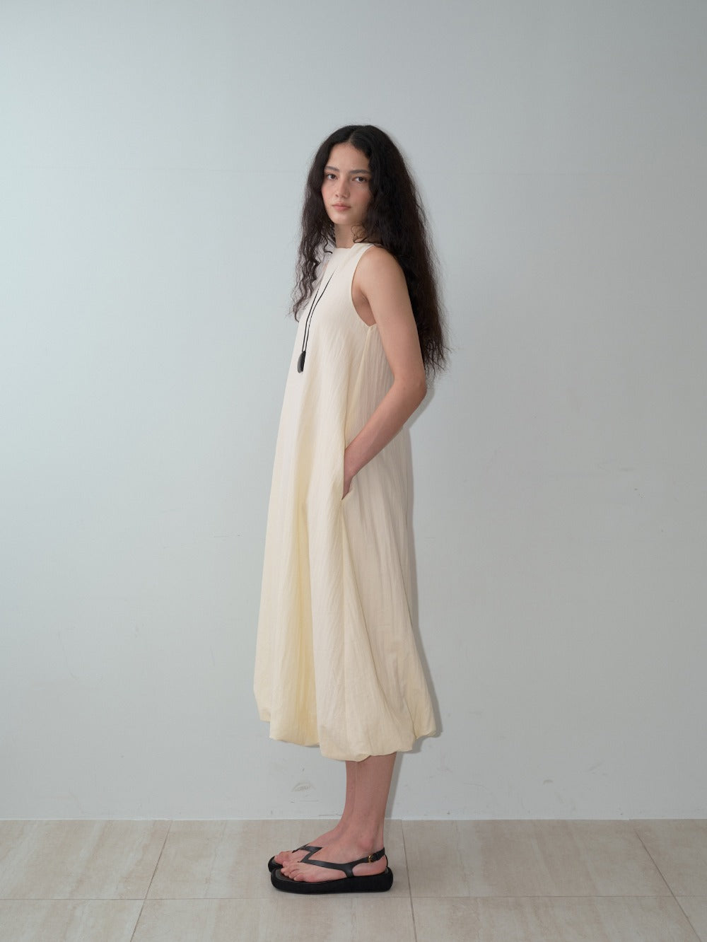 Bamboo Blend Cocoon Dress Butter