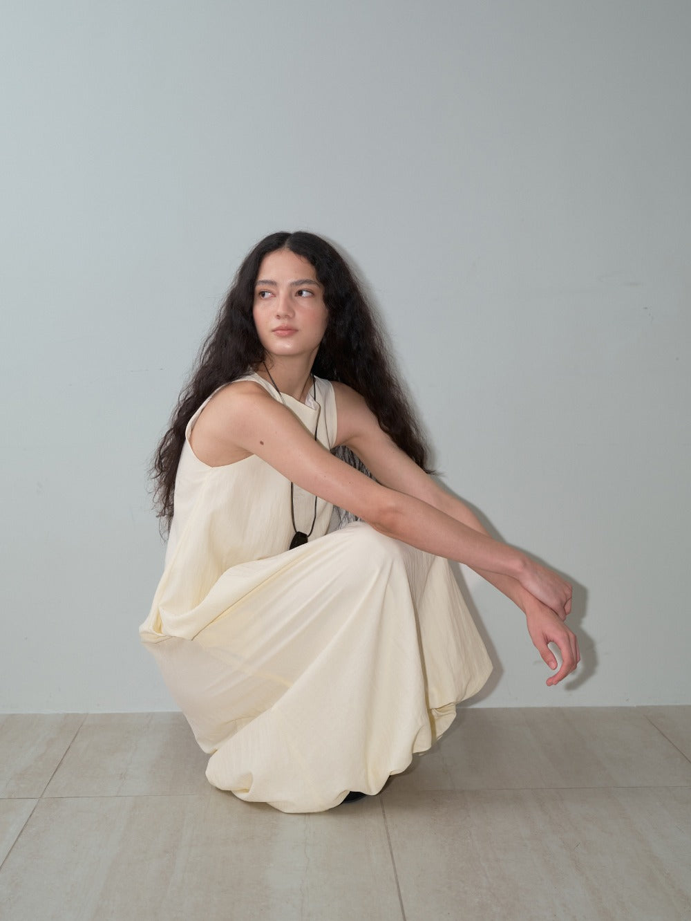 Bamboo Blend Cocoon Dress Butter