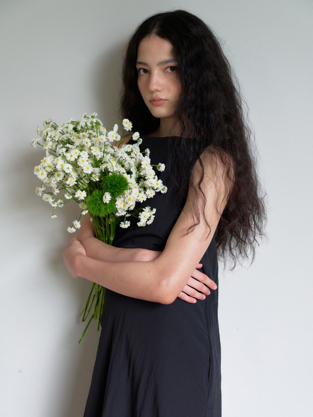 Bamboo Blend Cocoon Dress Dark Navy