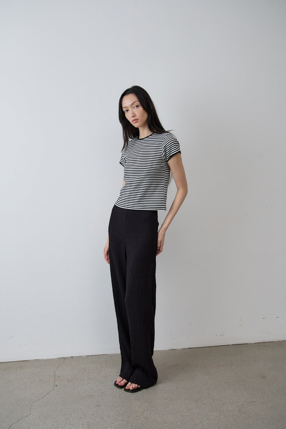 Slim Stripe Cotton Tee