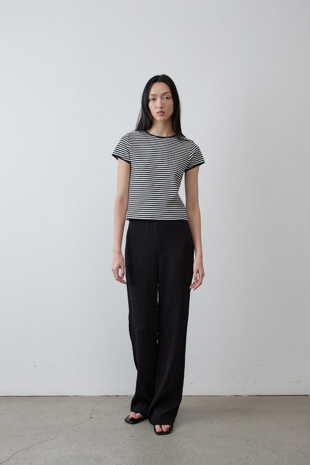 Slim Stripe Cotton Tee