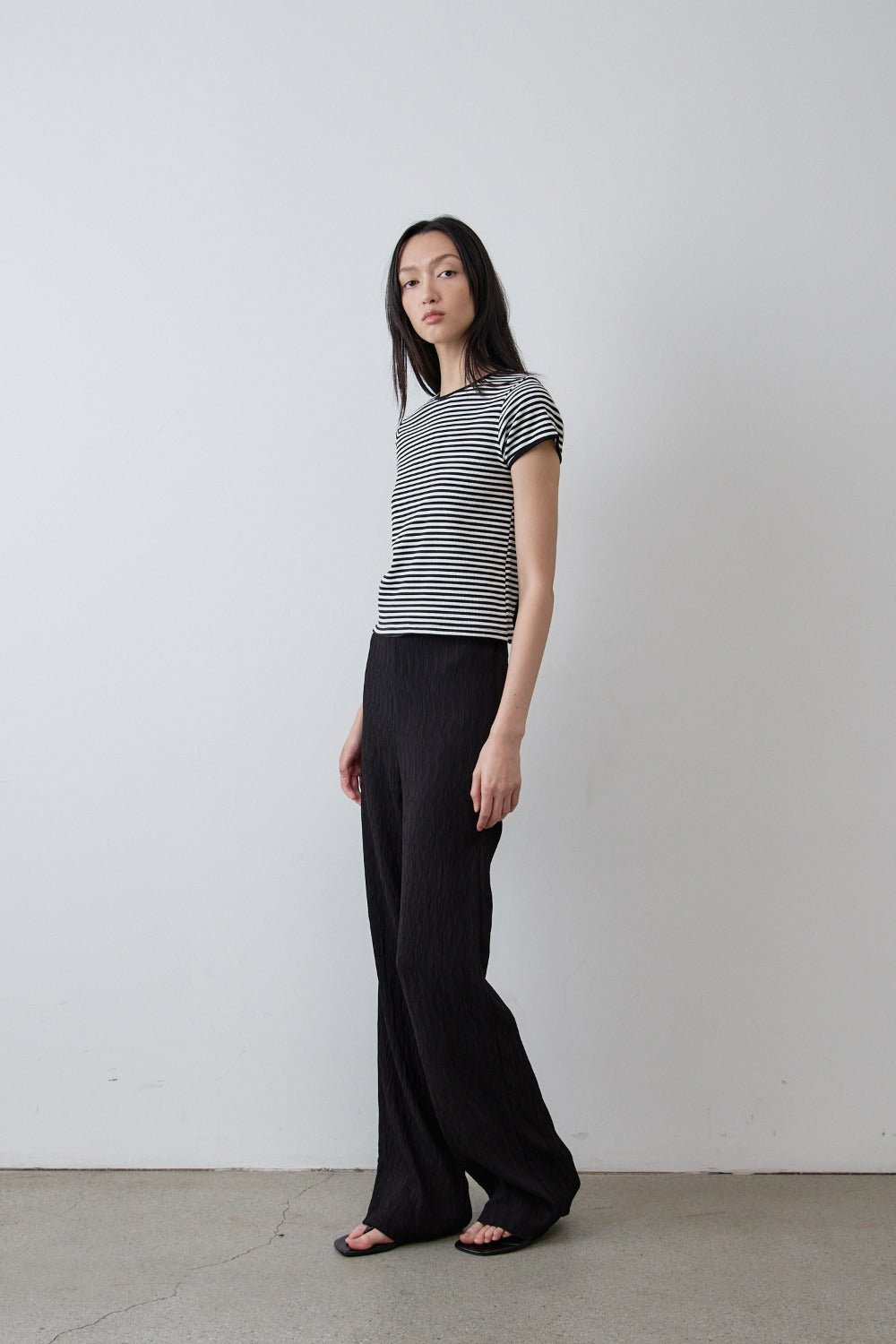 Slim Stripe Cotton Tee