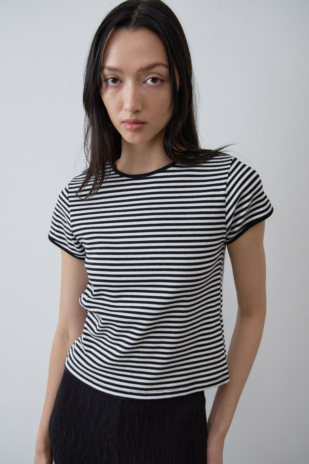 Slim Stripe Cotton Tee