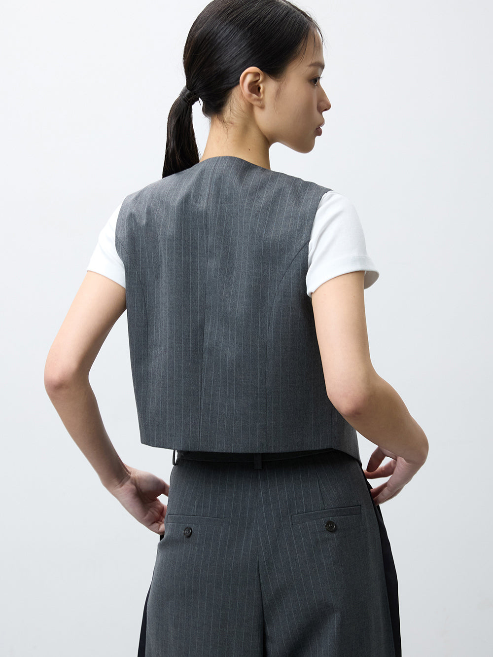 Classic pin stripe vest