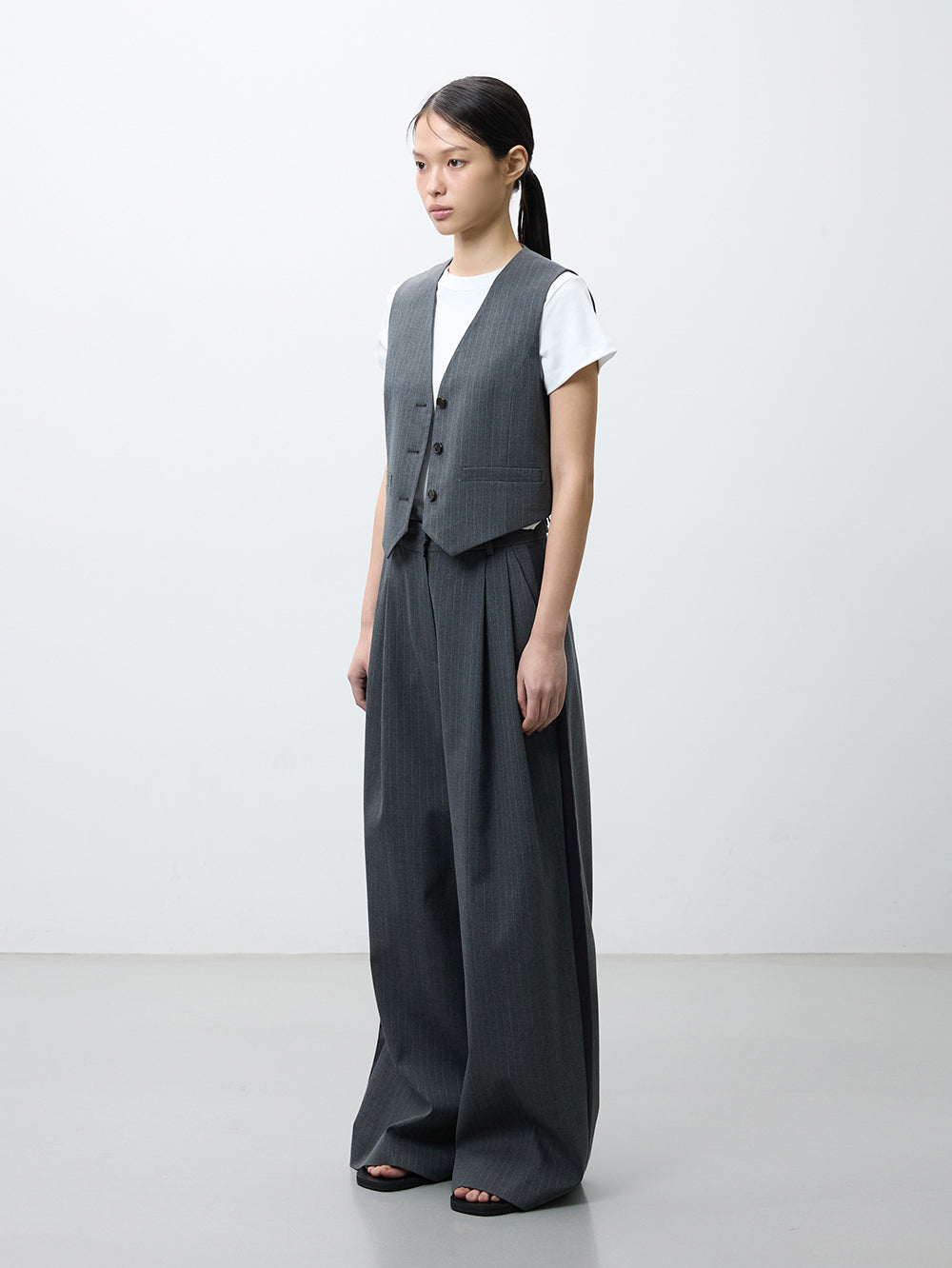 Classic pin stripe vest