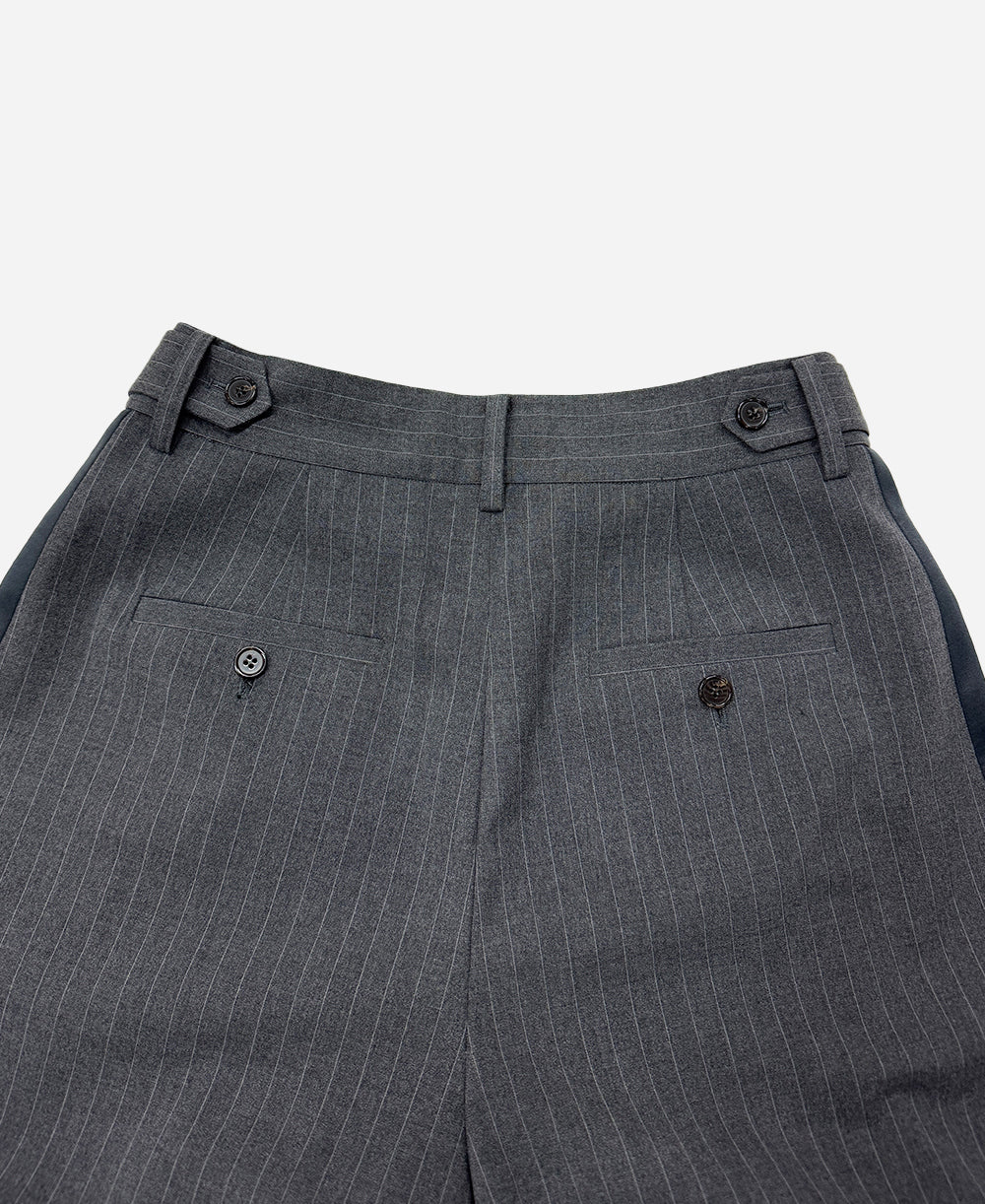 Classic pin stripe 2tuck wide pants