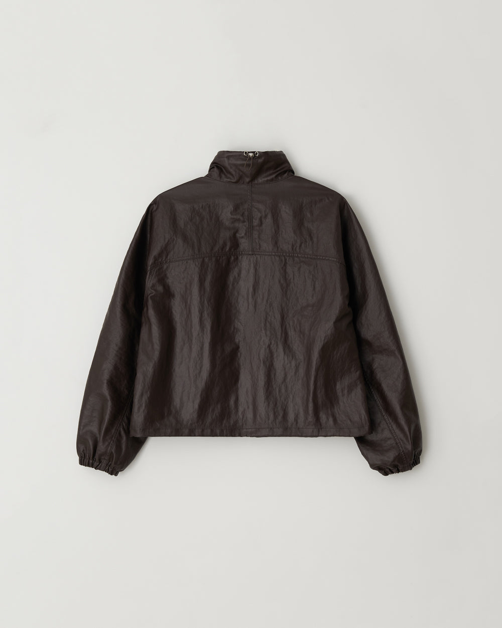 Coated wind zip up