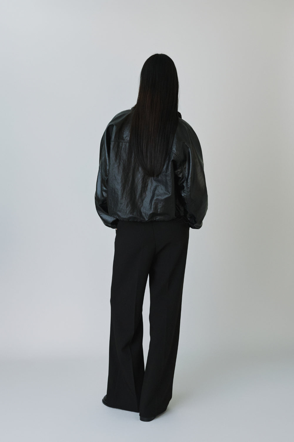 Coated wind zip up
