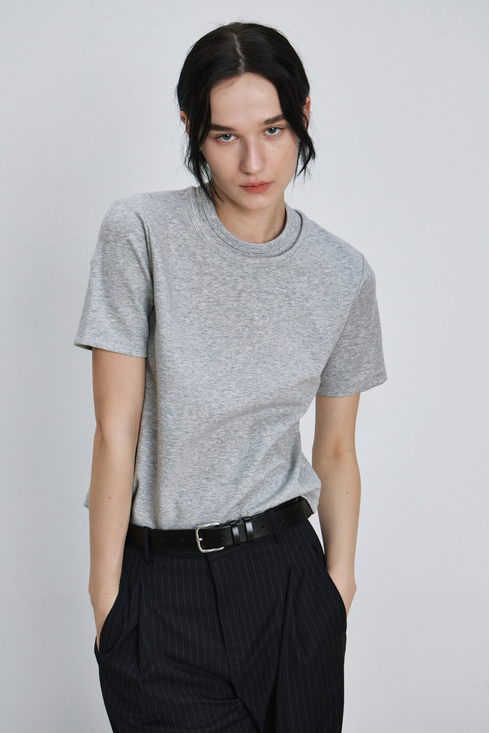 Double neck t-shirt