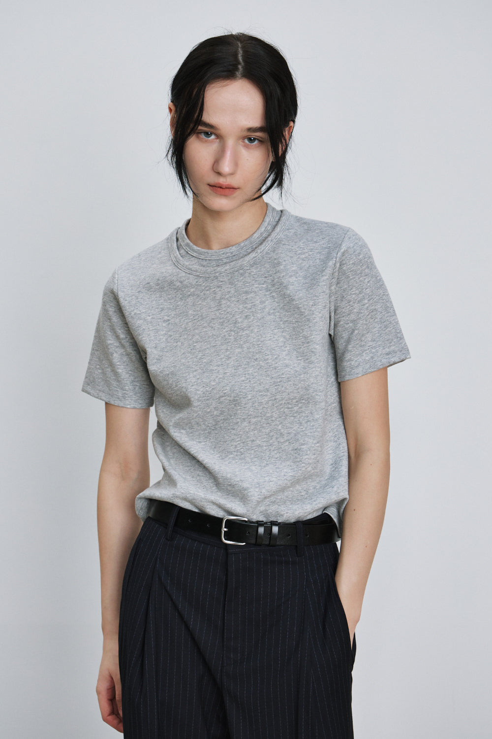 Double neck t-shirt