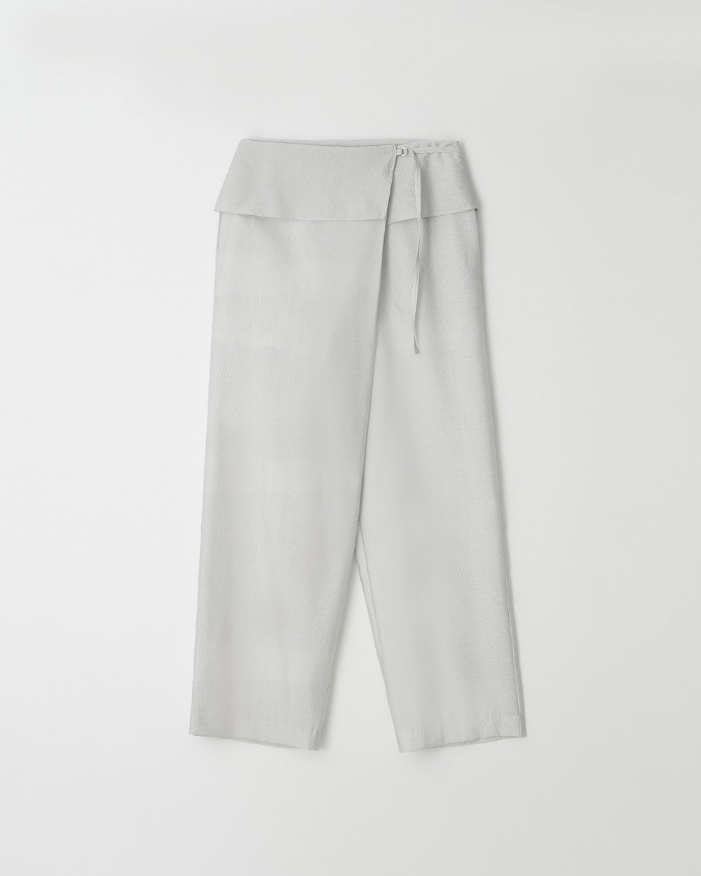 Fold-Front Wide Trousers