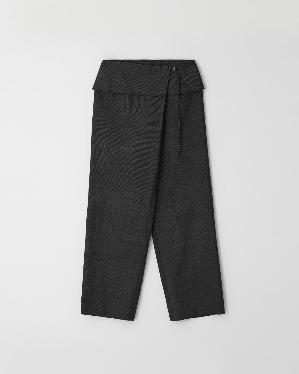 Fold-Front Wide Trousers