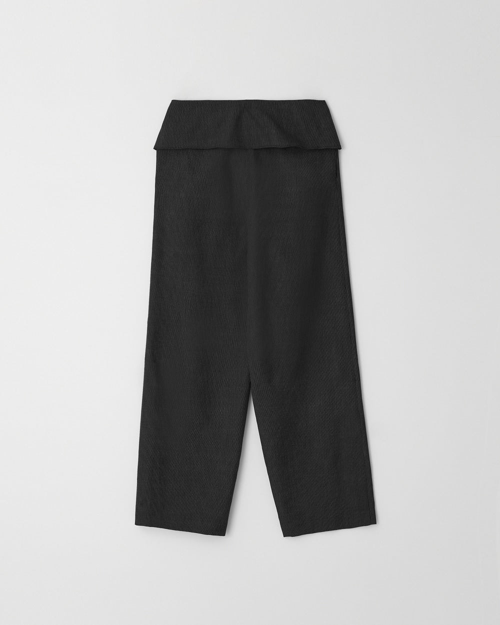 Fold-Front Wide Trousers
