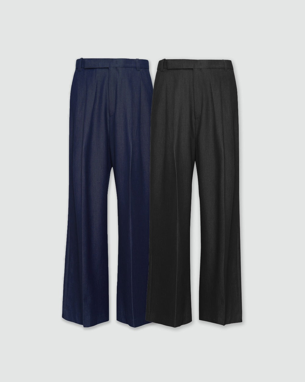 Glossy Summer Trouser Deep Blue
