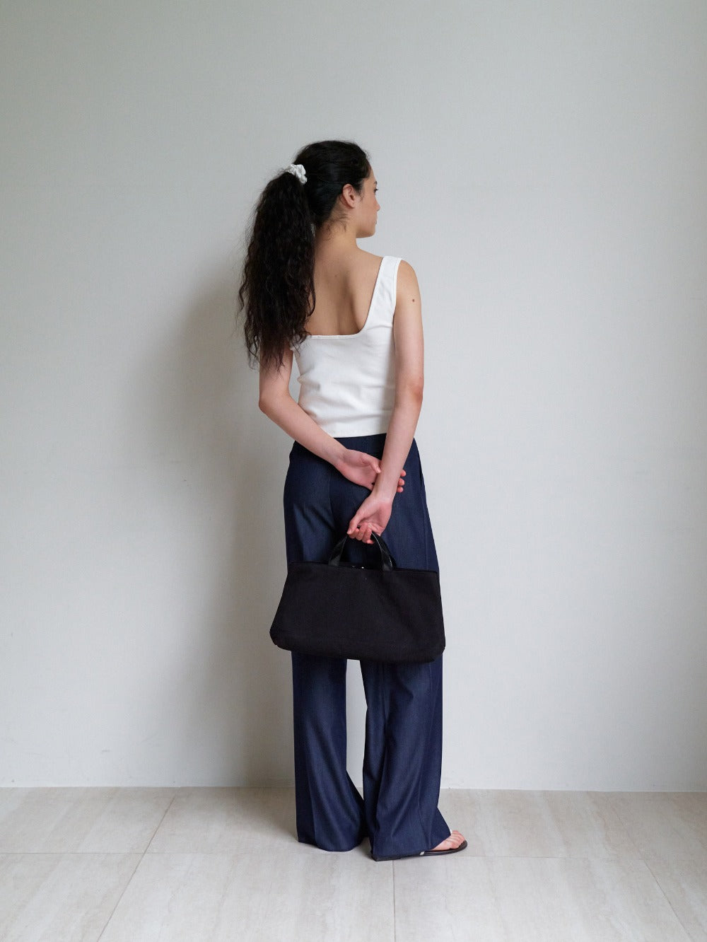 Glossy Summer Trouser Deep Blue