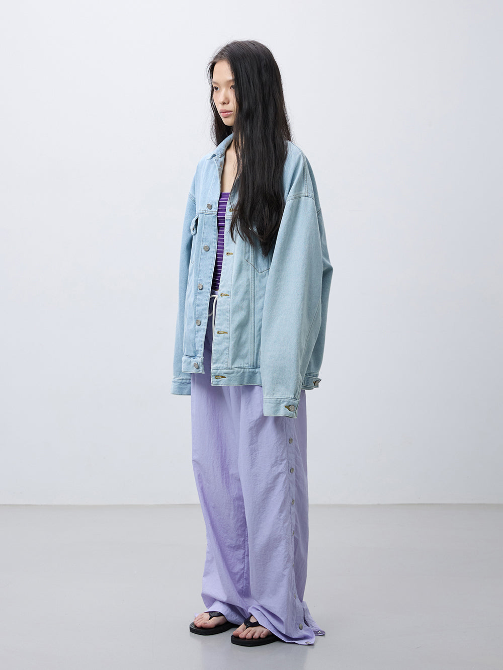 Ice two-tone denim jacket
