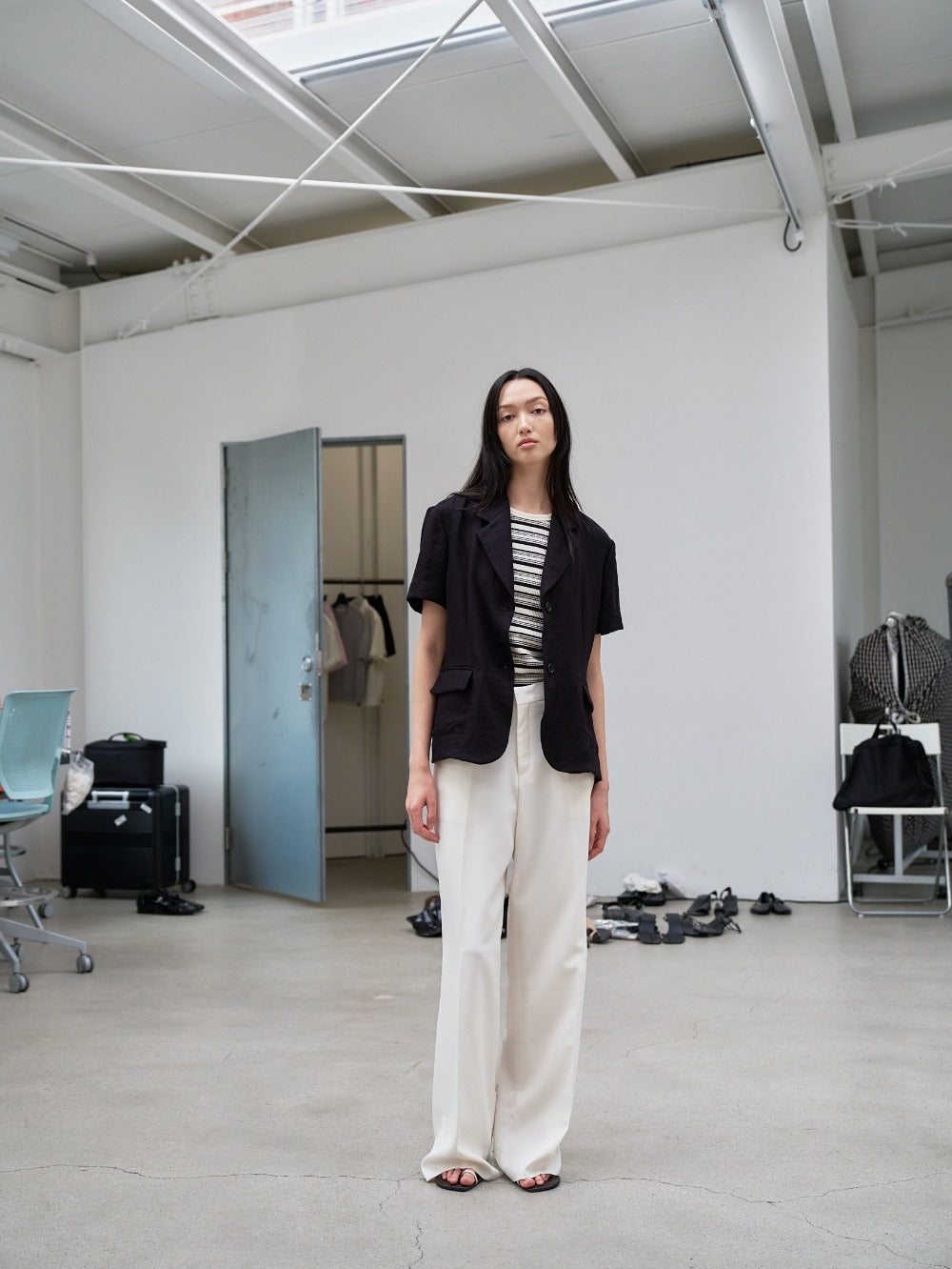 Linen Short-Sleeve Summer Jacket