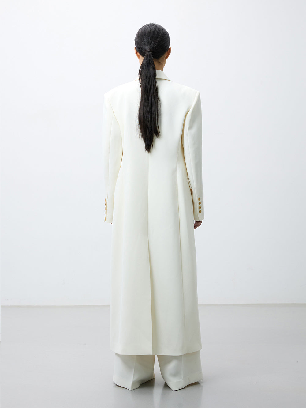 London maxi blazer cream