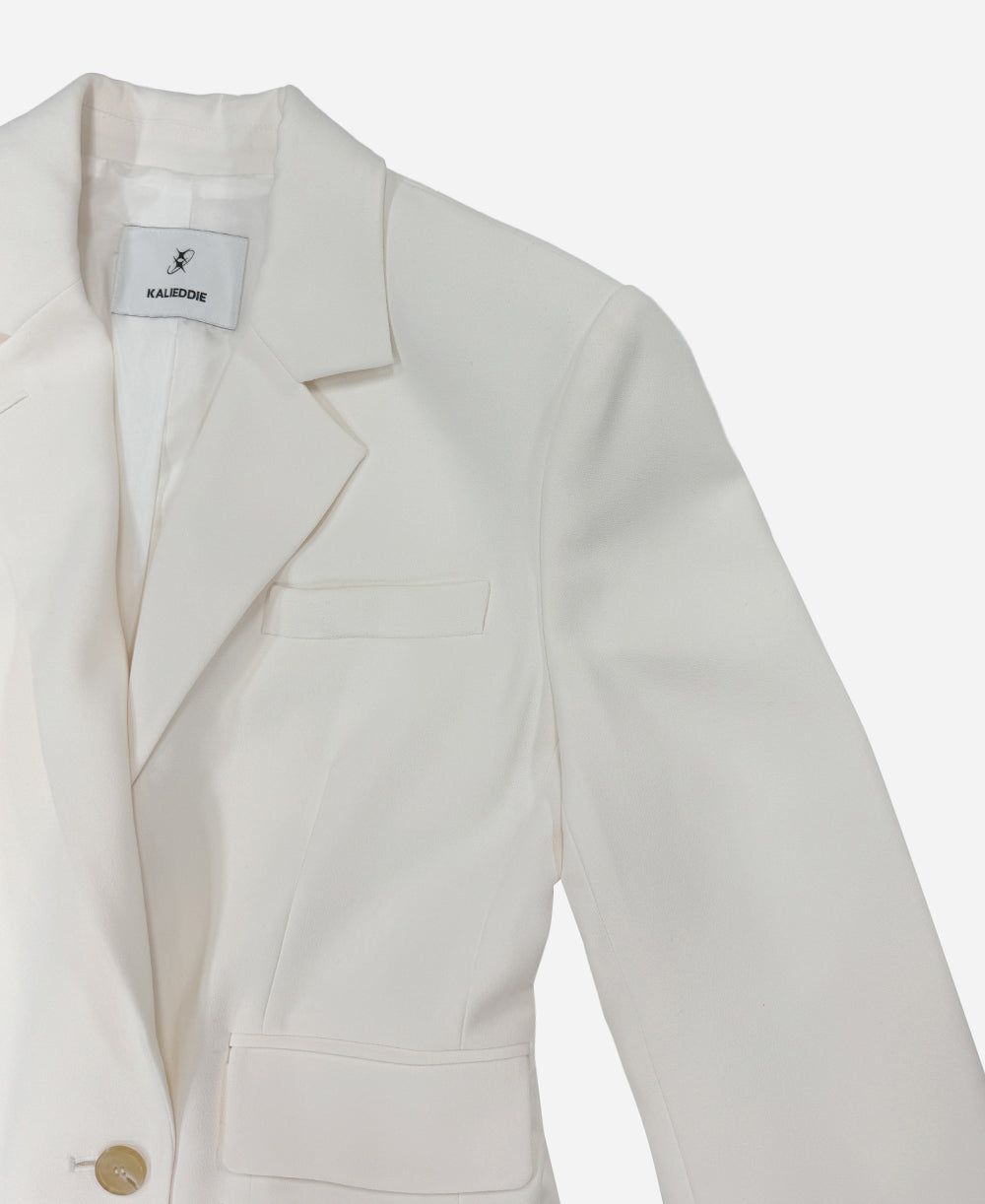 London maxi blazer cream