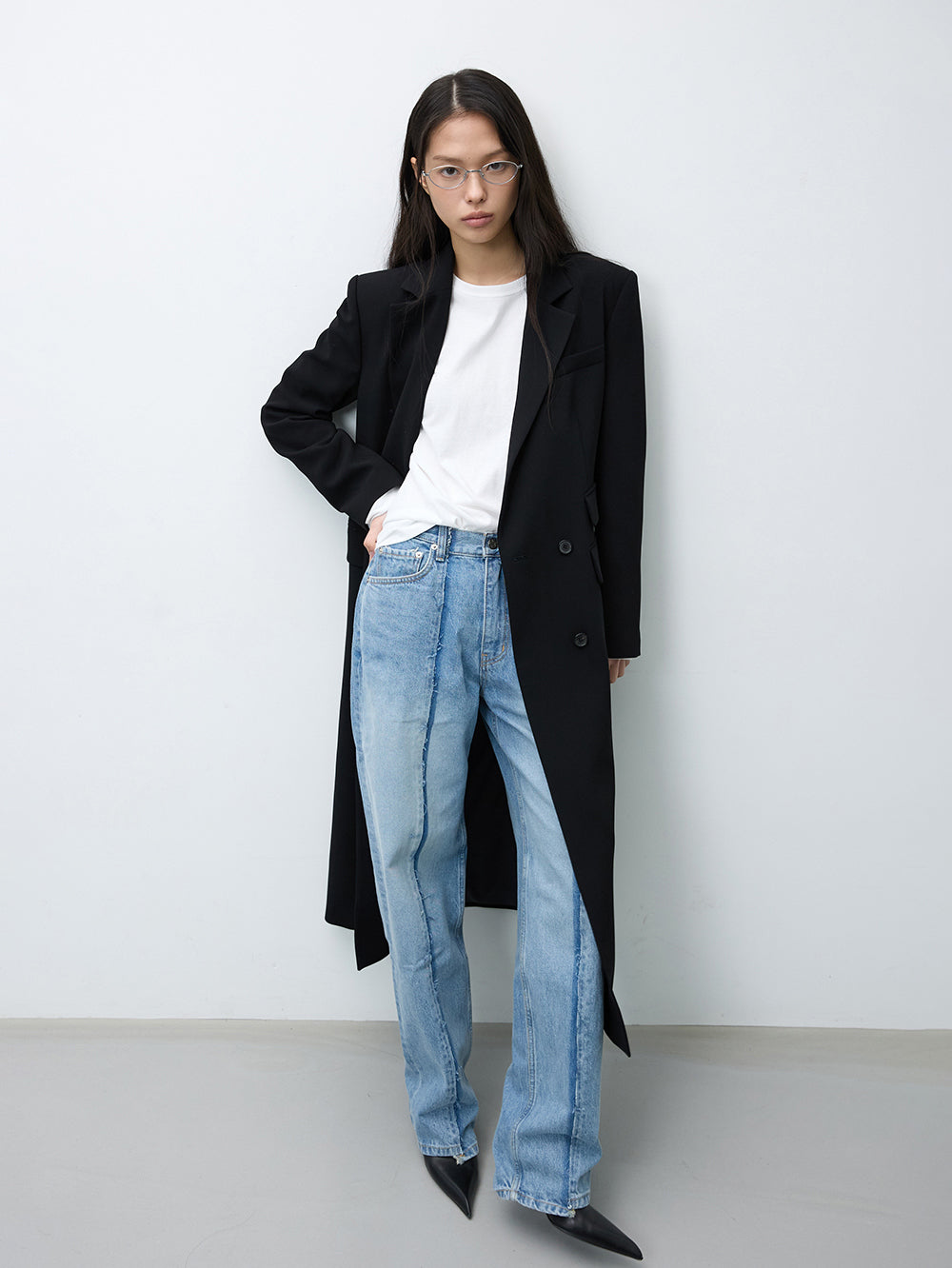 London maxi blazer black