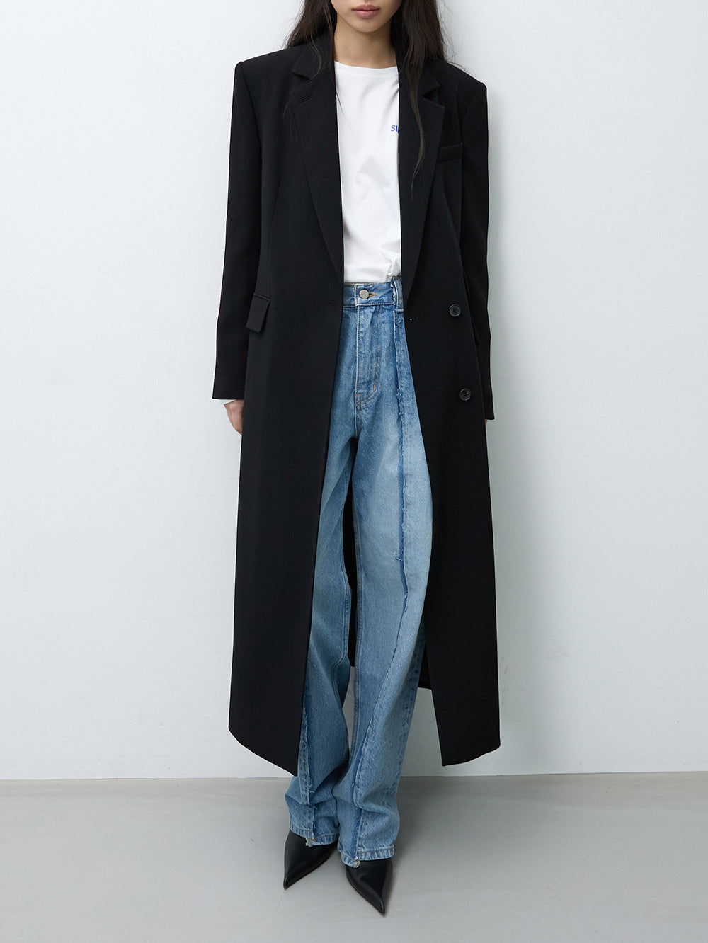 London maxi blazer black