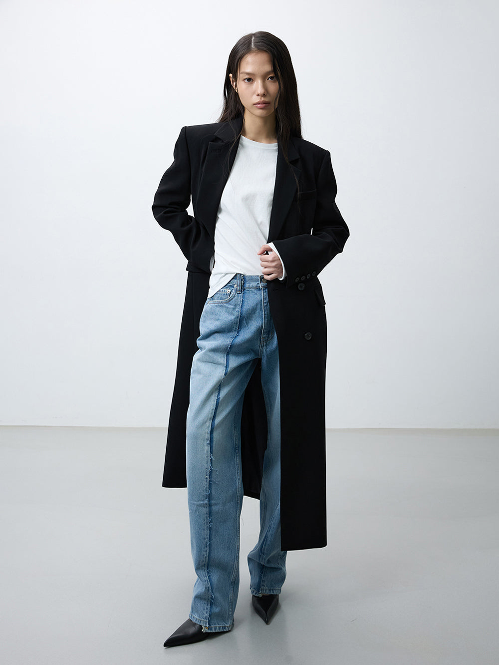 London maxi blazer black