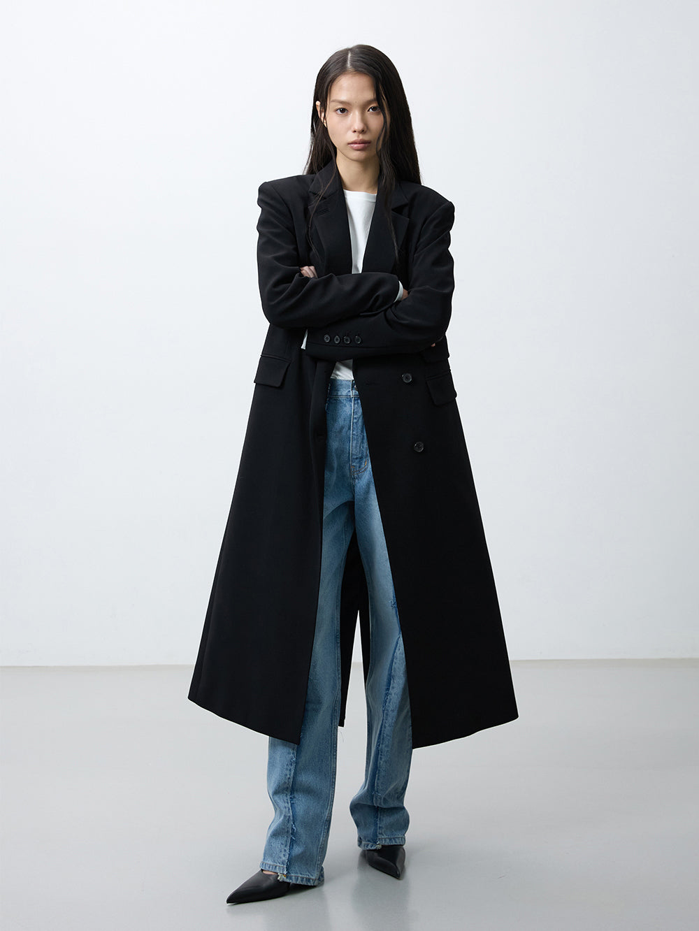 London maxi blazer black