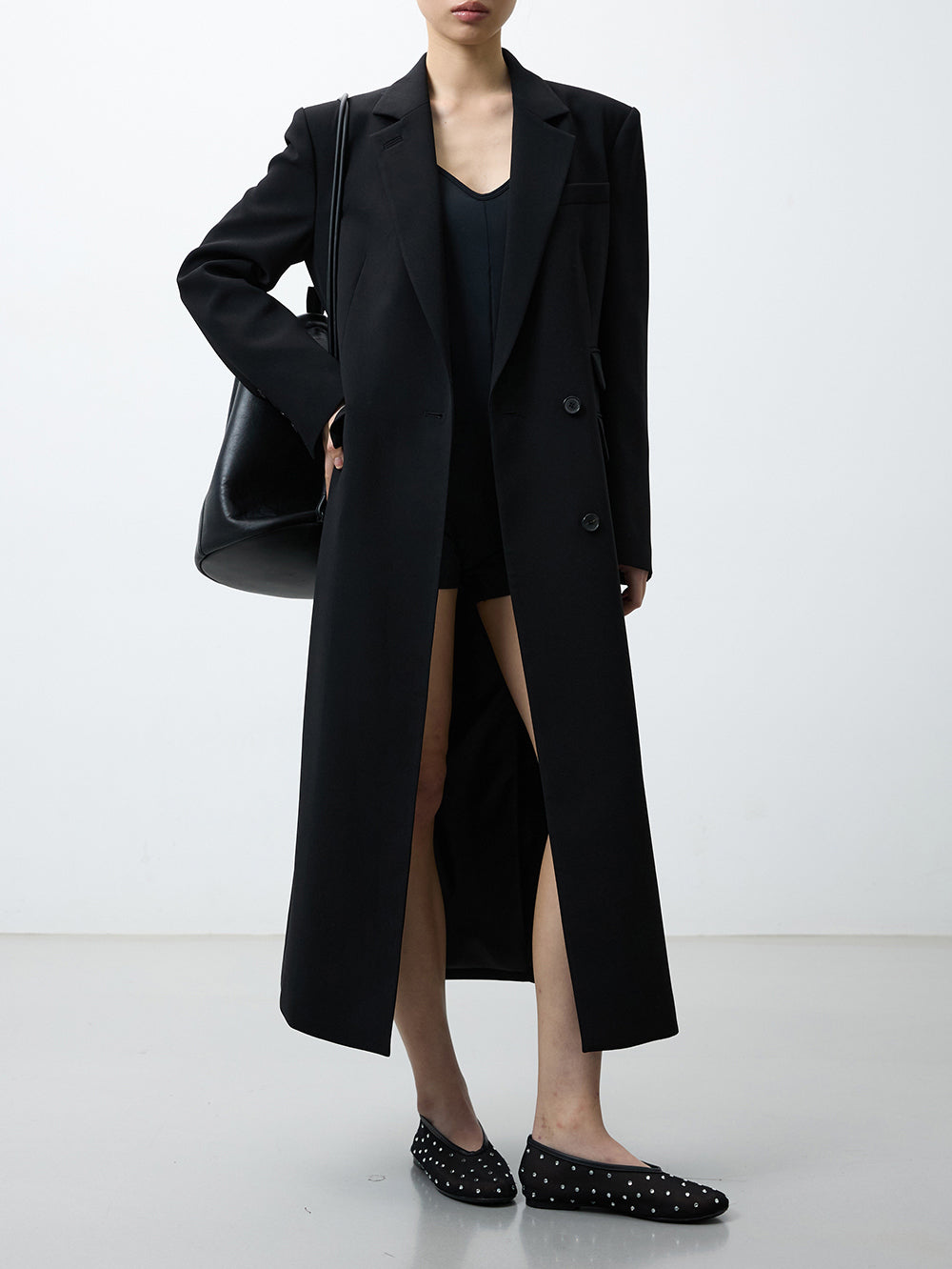 London maxi blazer black