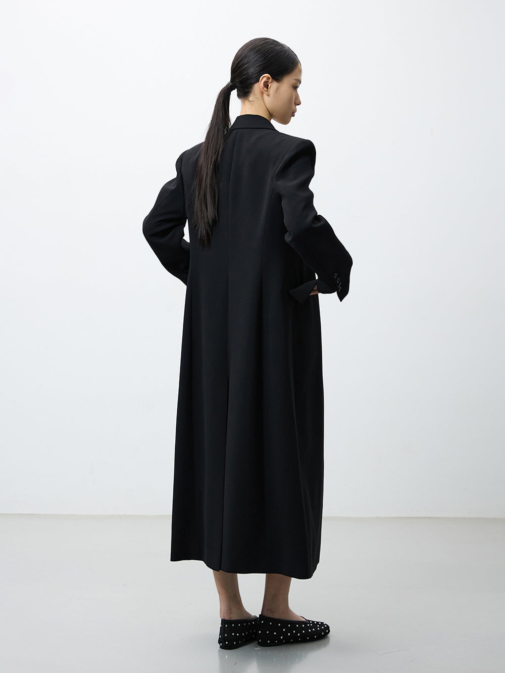 London maxi blazer black