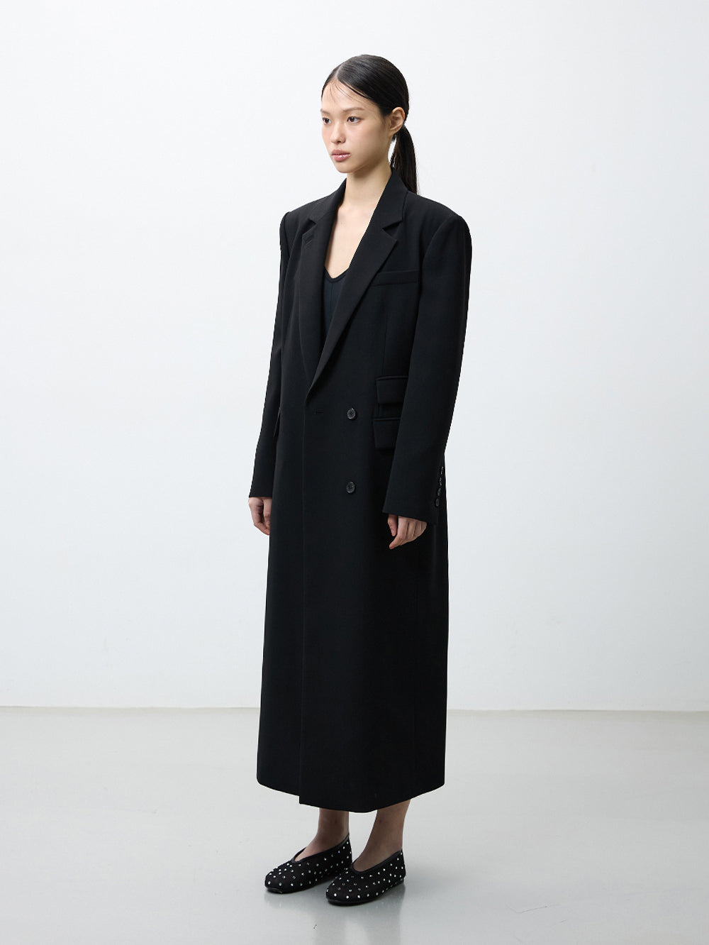 London maxi blazer black