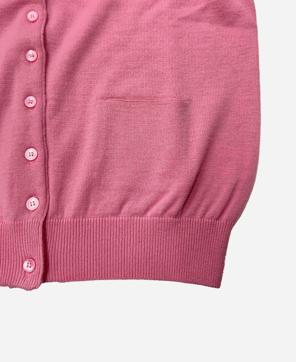 Merino wool round neck cardigan