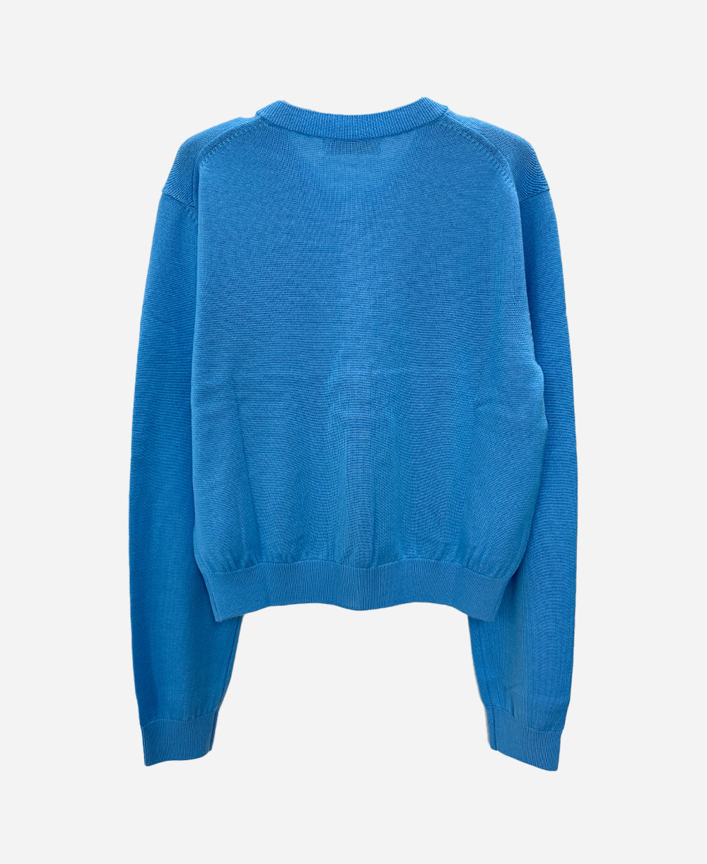 Merino wool round neck cardigan