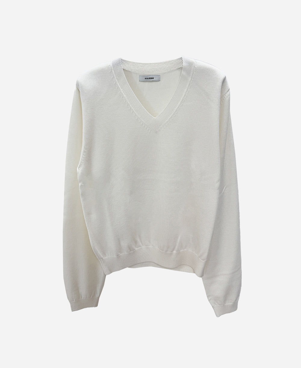 Merino wool v-neck jumper