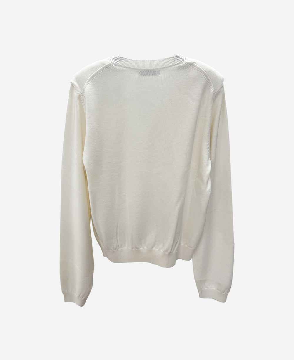 Merino wool v-neck jumper