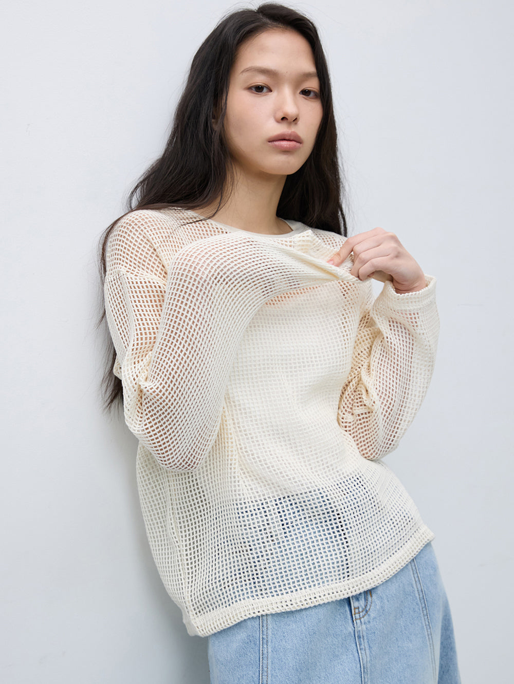 Mesh slim t-shirts