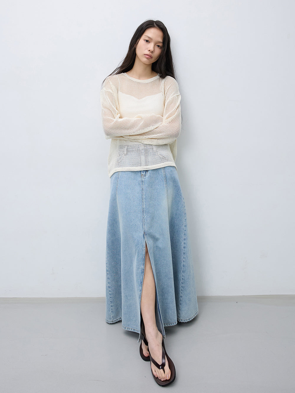 Mesh slim t-shirts