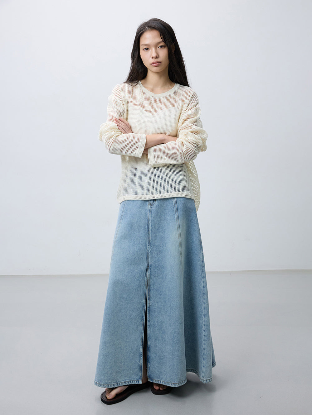 Mesh slim t-shirts