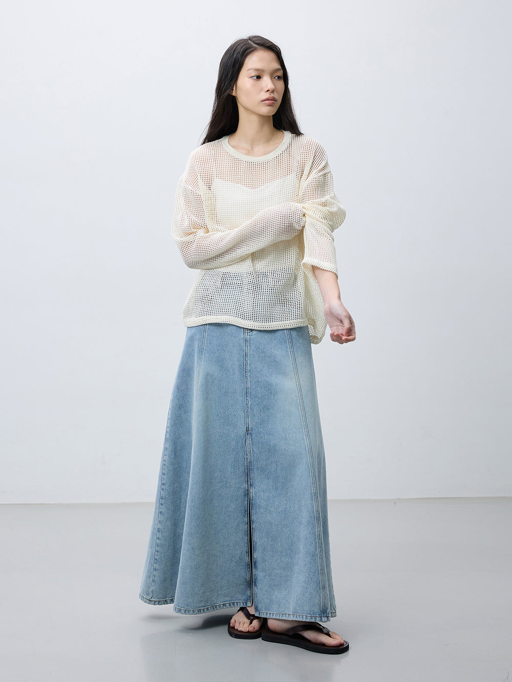 Mesh slim t-shirts