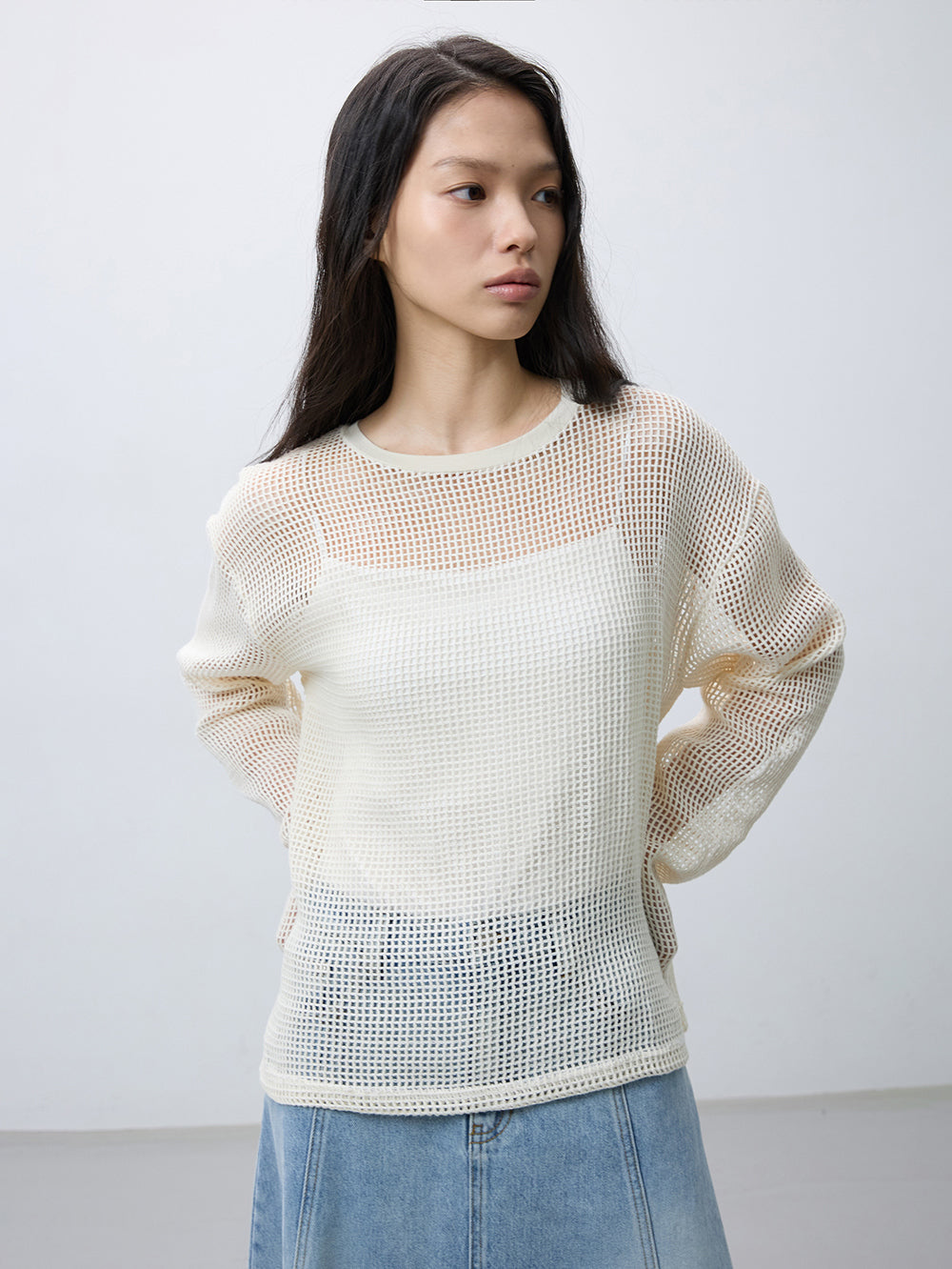 Mesh slim t-shirts