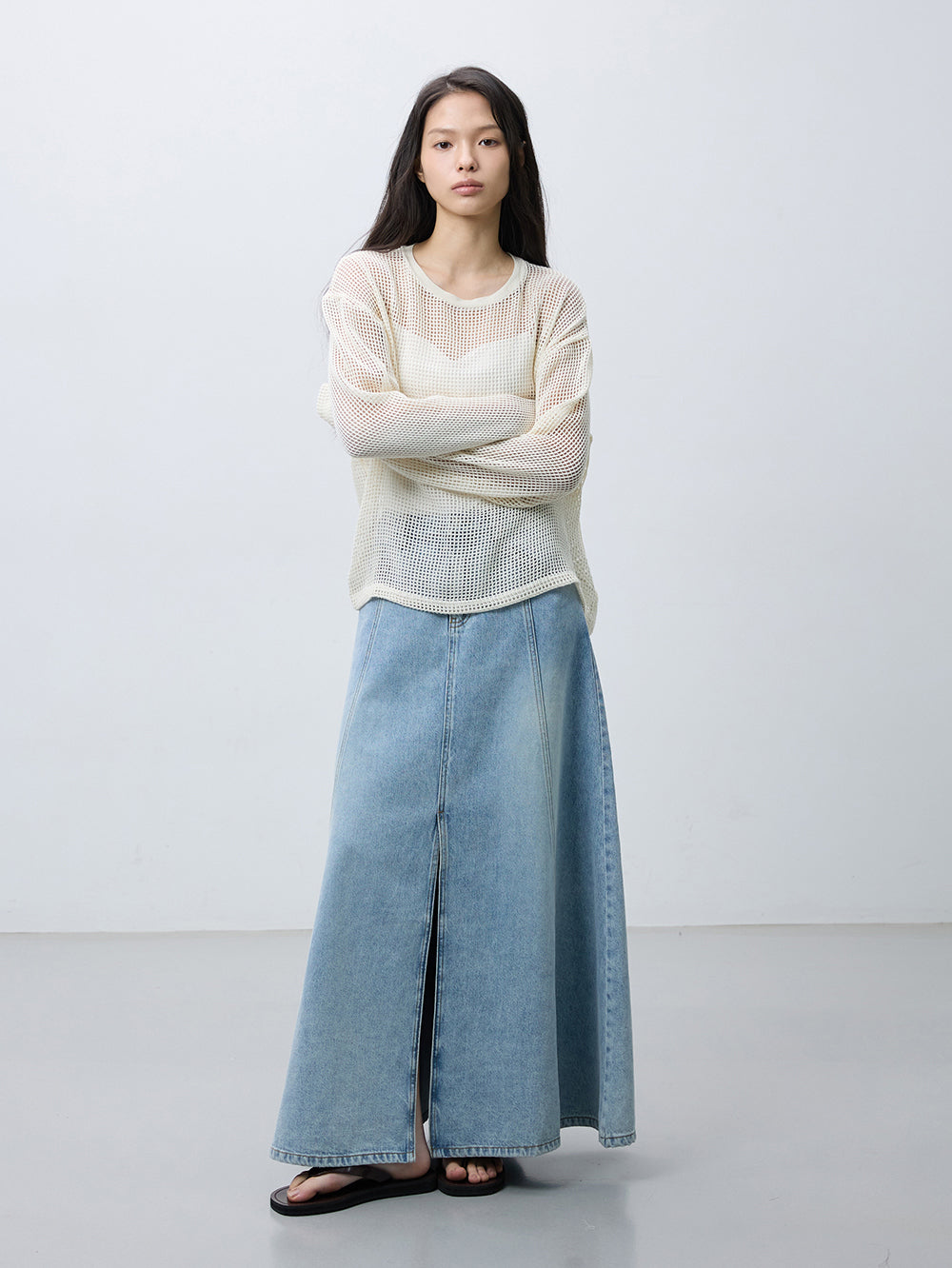 Mesh slim t-shirts