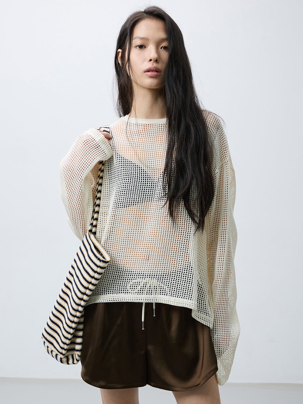 Mesh slim t-shirts
