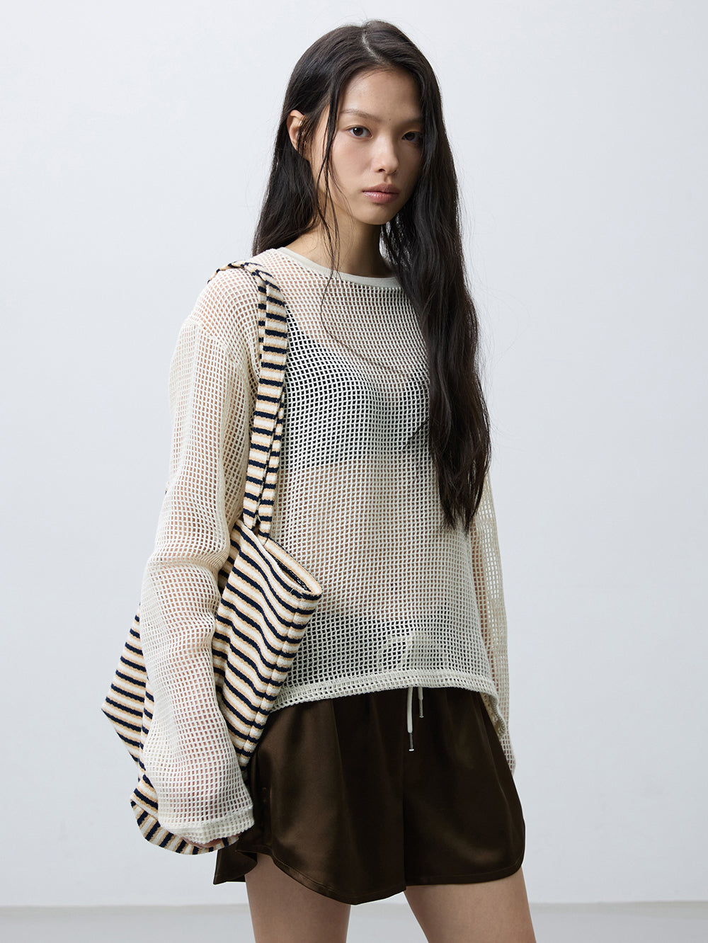 Mesh slim t-shirts