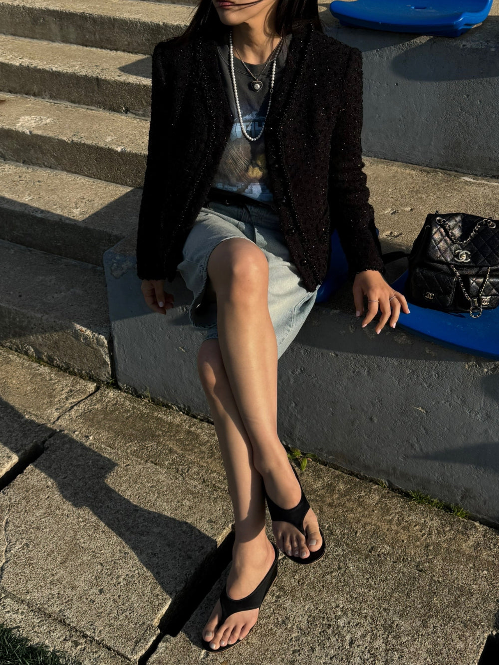 Pearl tweed jacket